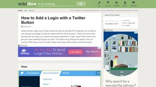 How to Add a Login with a Twitter Button: 11 Steps (with Pictures)