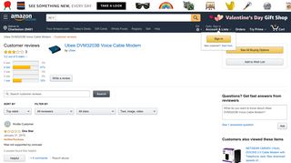 Amazon.com: Customer reviews: Ubee DVM3203B Voice Cable Modem