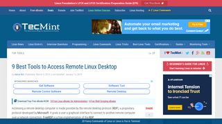 9 Best Tools to Access Remote Linux Desktop - Tecmint