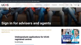 Sign in for advisers | Undergraduate | UCAS
