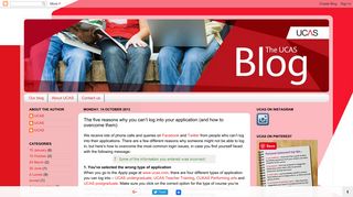 The UCAS Blog: The five reasons why you can't log into your ...