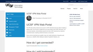UCSF VPN Web Portal | it.ucsf.edu