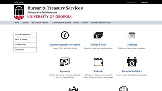 UGA's Bursar - | | University Business and Accounting Services (UBAS)