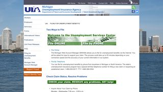 UIA - Filing for Unemployment Benefits - State of Michigan