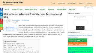 UAN or Universal Account Number and Registration of UAN