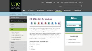 MS Office 365 for students - University of New England (UNE)
