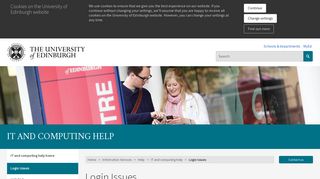 Login Issues | The University of Edinburgh