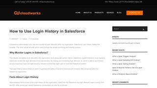 How to Use Login History in Salesforce - Salesforce Experts in Dubai