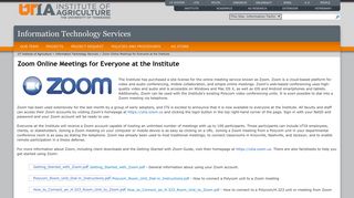 Zoom Online Meetings for Everyone at the Institute
