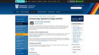 Create an email account - University of Victoria - UVic