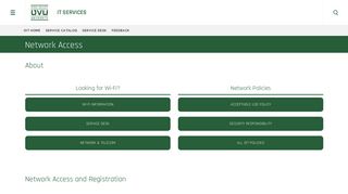 Network Access | IT Services - UVU