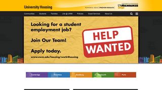 University Housing | University of Wisconsin-Milwaukee - UWM