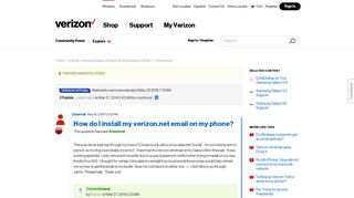 How do I install my verizon.net email on my phone? | Verizon ...