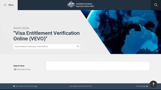 Visa Entitlement Verification Online (VEVO) - Department of Home ...