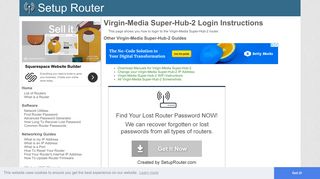 Login to Virgin-Media Super-Hub-2 Router - SetupRouter