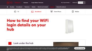 WiFi Login | Customer Support | Virgin Media Ireland