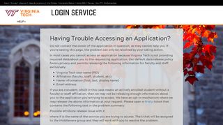 Login Service - Login | Virginia Tech
