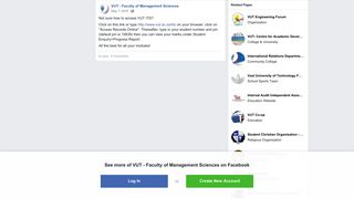 Not sure how to access VUT ITS? Click... - VUT - Faculty of ... - Facebook