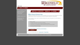 Make a Payment - Wakefield & Associates