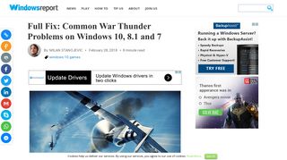 Full Fix: Common War Thunder Problems on Windows 10, 8.1 and 7