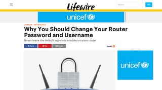 Change Your Router Password and Username - Lifewire