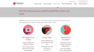Provider Resources & Career Help | Locum ... - Weatherby Healthcare