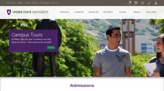 Admissions - Weber State University