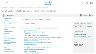 Cisco WebEx Meetings Server Troubleshooting Guide - Sign In and ...