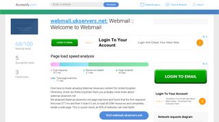 Access webmail.ukservers.net. Webmail :: Welcome to Webmail