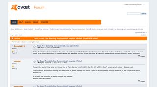 Avast Free detecting Juno webmail page as infected - Avast WEBforum