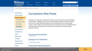 Connections Portal | Webster University