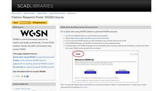 WGSN How-to - Fashion Research Portal - Research Guides at ...
