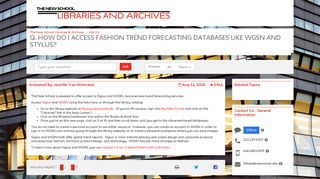 How do I access fashion trend forecasting databases like WGSN and ...