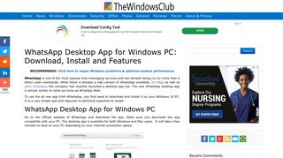 WhatsApp Desktop App for Windows PC: Download, Install and ...