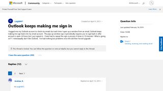 Outlook keeps making me sign in - Microsoft Community