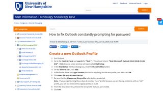 How to fix Outlook constantly prompting for password