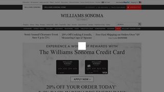 The Williams Sonoma Credit Card | Williams Sonoma