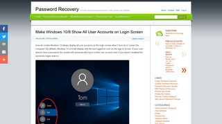 Make Windows 10/8 Show All User Accounts on Login Screen ...