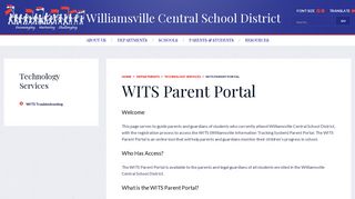 WITS Parent Portal - Williamsville Central School District