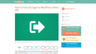 How to find and login to WordPress admin URL - FirstSiteGuide