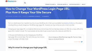 How to Change WordPress Login Page URL + How It Keeps You Safe