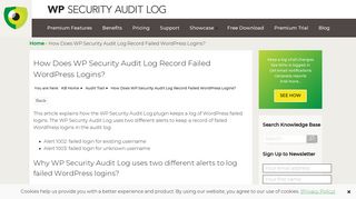 Monitoring WordPress Failed Logins Attempts | WP Security Audit Log