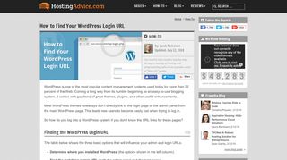 How to Find Your WordPress Login URL - Hosting Advice
