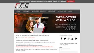 How to login to your WordPress Site | RFE Hosting