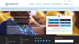 Member Portal - Sign in to World Bank Group Member Center