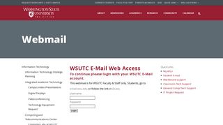 Webmail | WSU Tri-Cities