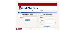 BestNotes, LLC - New Customer Portal - Powered by BestNotes!
