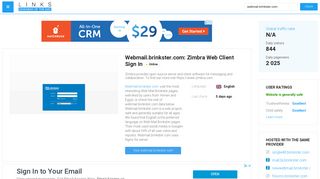 Visit Webmail.brinkster.com - Zimbra Web Client Sign In.