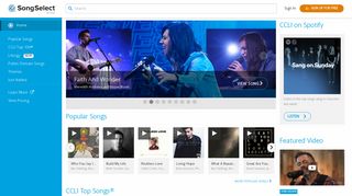 SongSelect® by CCLI® - Worship planning starts here!