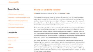 How to set up clcinfo customer download